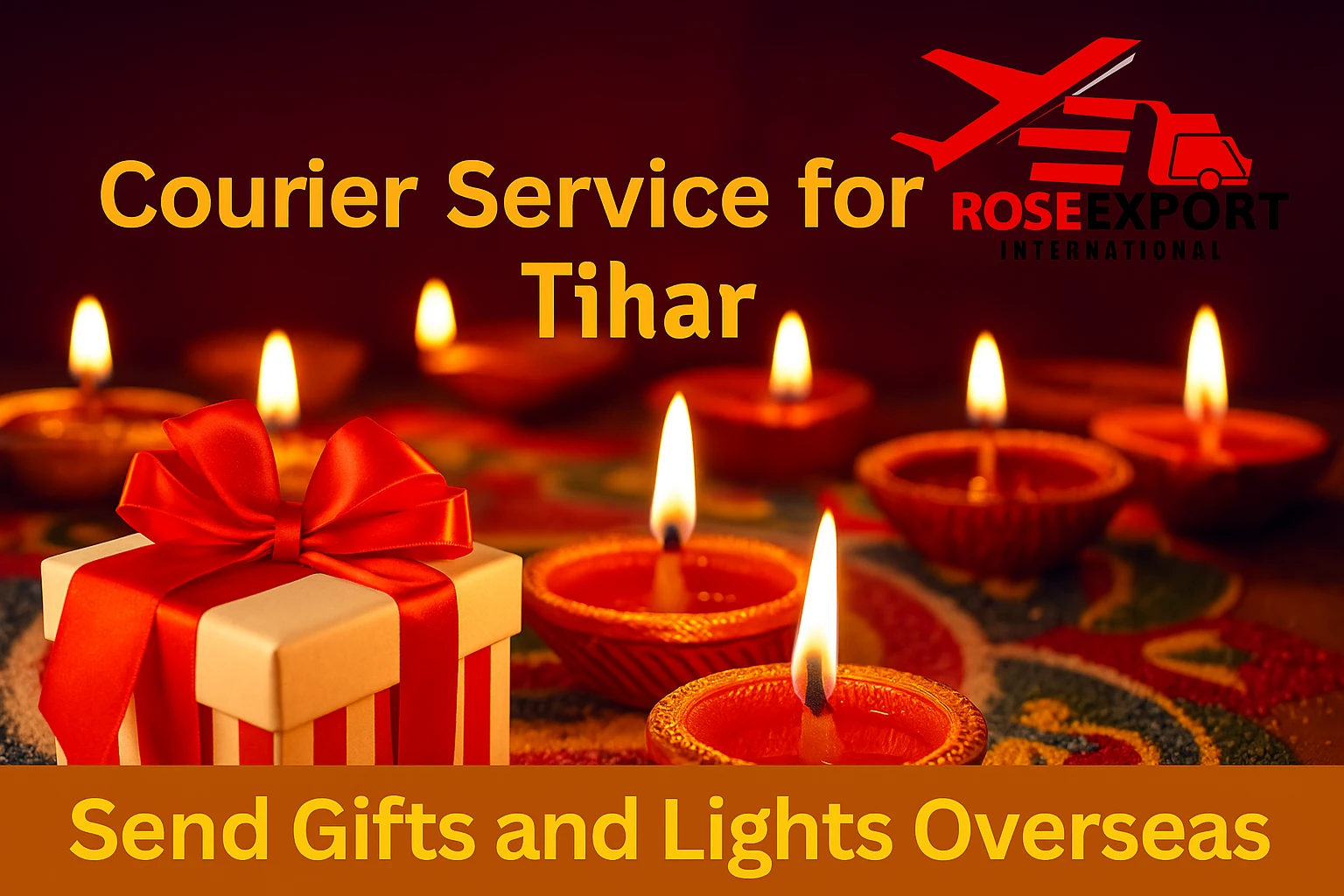 Courier Service for Tihar – Send Gifts and Lights Overseas - Rose International Export Blog