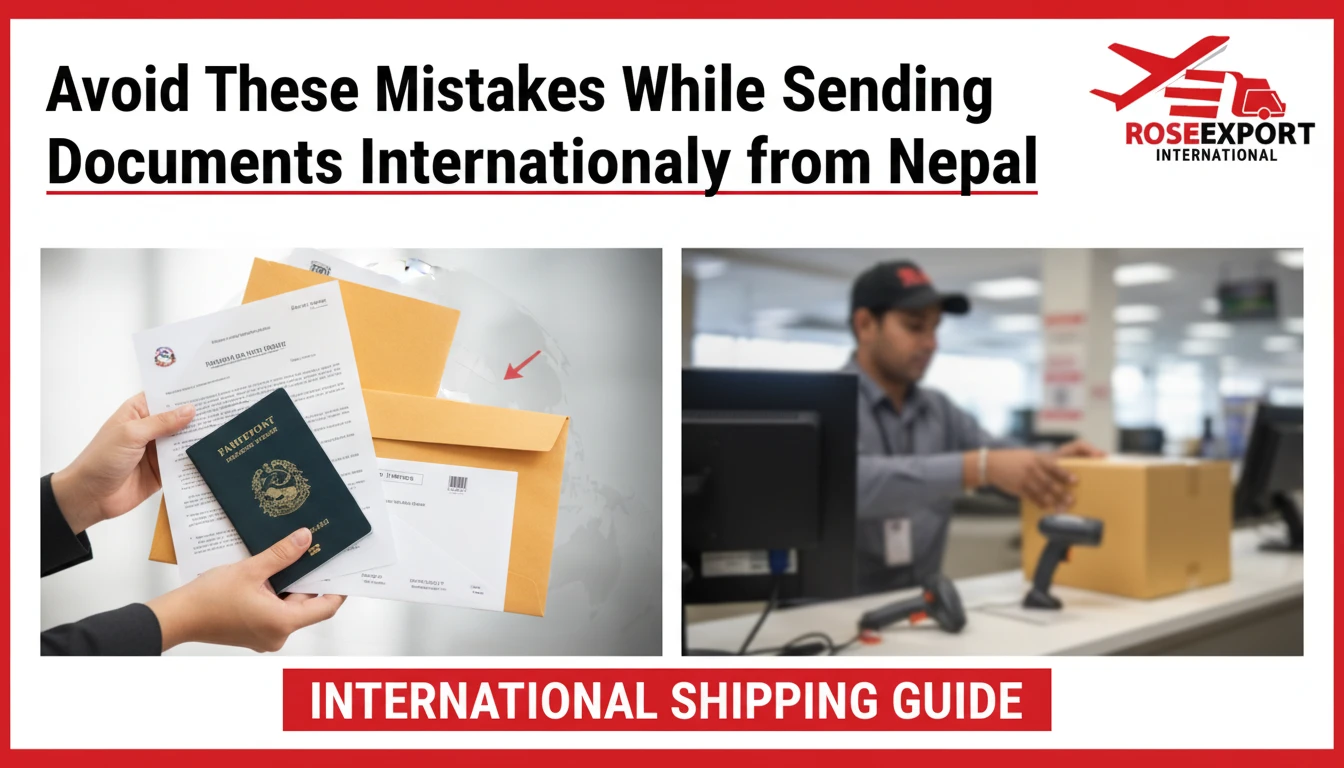 Avoid These Mistakes While Sending Documents Internationally from Nepal - Rose International Export Blog