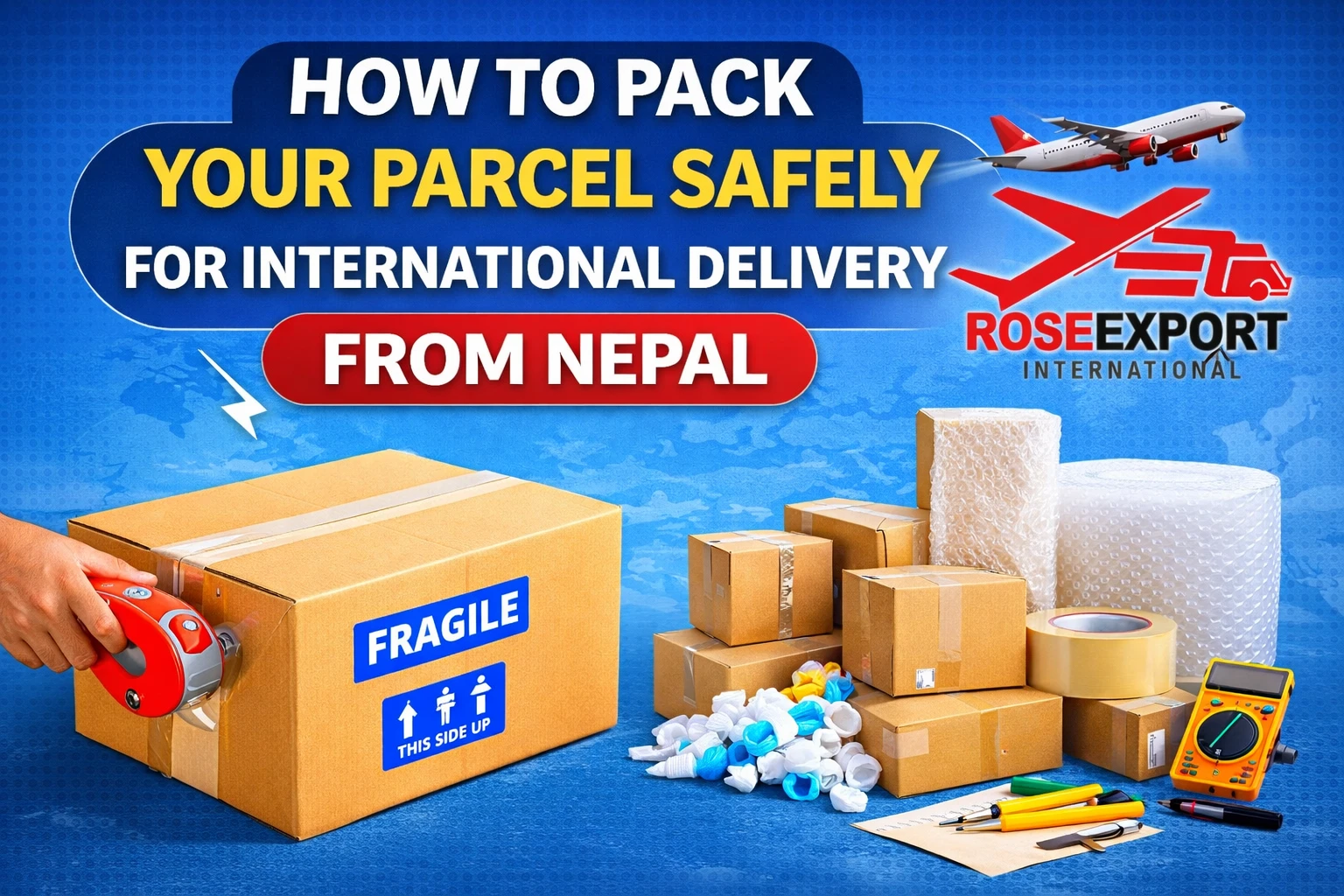 How to Pack Your Parcel Safely for International Delivery from Nepal - Rose International Export Blog